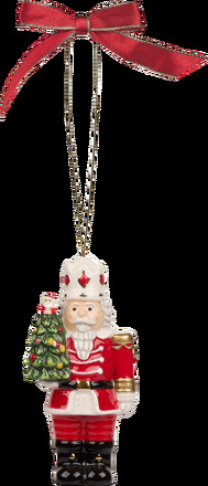 Julgransdekoration Nutcracker with Tree Christmas Tree höjd 10.5 cm