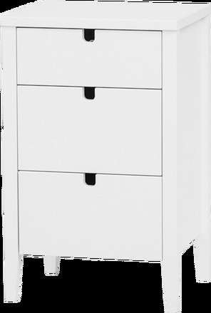 Byrå KLINTE vit med 3 st lådor