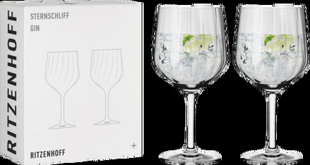 Gin & Tonicglas på fot Sternschliff 2-pack