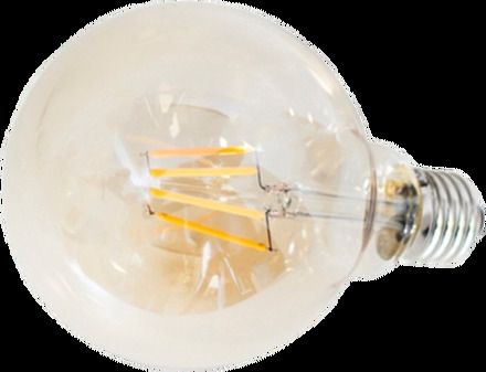 Filament dekorationslampa LED dimbar glob E27 4W ø 125 mm amber Amber