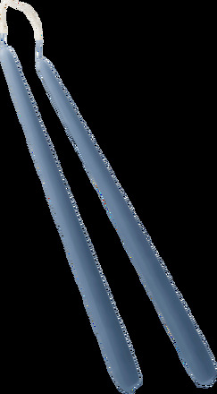 VICKAN MATT antikljus 2-pack - höjd 35 cm Gråblå