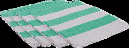 KIO STRIPE bordstablett 4-pack - ekologisk Ljuslila/grön