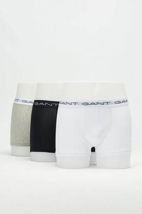 Gant Boxertruse ensfarget, 3-pk Grå