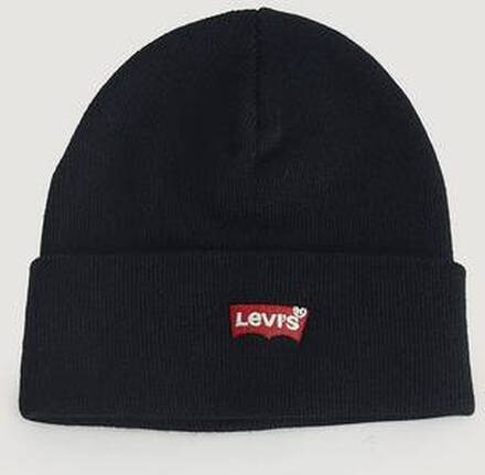 Levi's Lue Red Batwing Embroidered Slouchy Beanie Svart