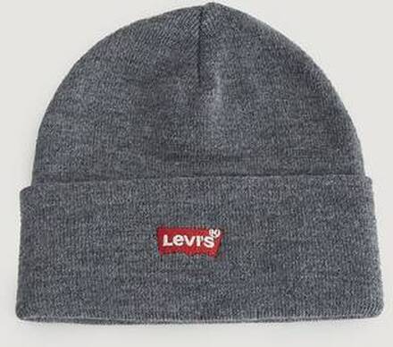 Levi's Mössa Red Batwing Embroidered Slouchy Beanie Grå