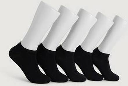 Resteröds Ankelsokker 5-pk Ankle Socks Organic Cotton Svart
