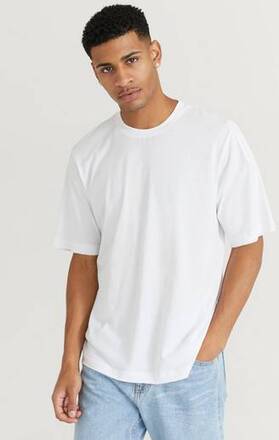 Resteröds T-skjorten Mid Sleeve Tee Organic Cotton Hvit