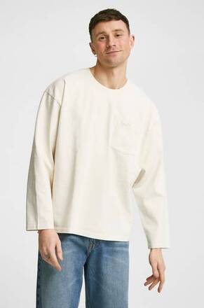 Levi's Långärmad T-Shirt LS Slouchy Pocket Tee Greige Beige