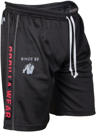 Gorilla Wear Functional Mesh Shorts, svart/rød