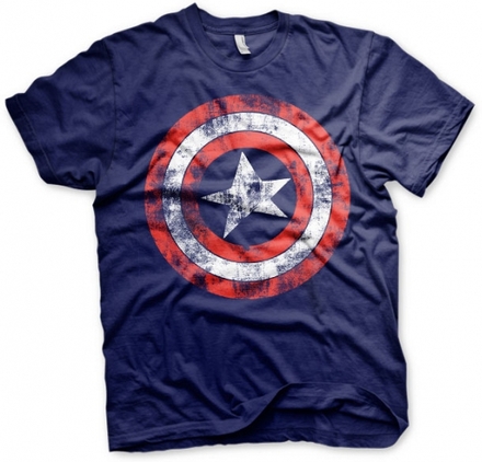 Captain America verkleed t-shirt heren