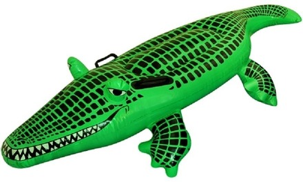 Opblaasbare krokodil 150 cm groen