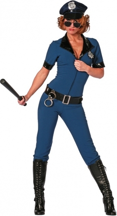 Politie jumpsuit verkleedkleding pak voor dames
