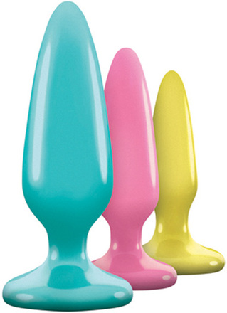 NS Novelties Firefly Anal Trainer Kit Multicolor Analpluggar paket