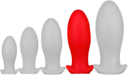 Eggplay Silicone Plug Saurus Egg Red XL Paksu anaalitappi