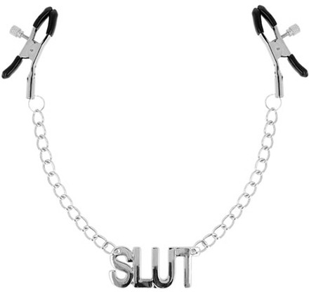 Ohmama Nipple Clamps With Slut Chains Bröstvårtsklämmor med kedja