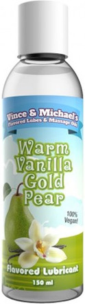 Warm Vanilla Gold Pear Flavored Lubricant 150ml Glidecreme med smag