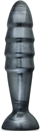 Jet Destructor Carbon Metallic Black Butt Plug Ekstra tyk analplug