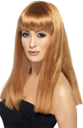 Glamourama Long Straight Wig Auburn Peruukki