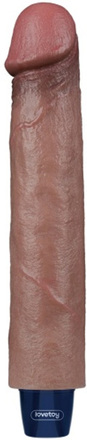 Real Softee Vibrating Dildo Brown 22,5 cm Vibrerande dildos
