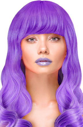 Party Wig Long Wavy Purple Hair Peruukki