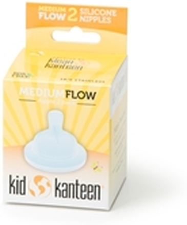 Kid Kanteen Baby Nipple Medium Flow 2 stk/pakke