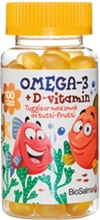 Omega-3 + D-vitamin tuggisar barn 100 kapslar