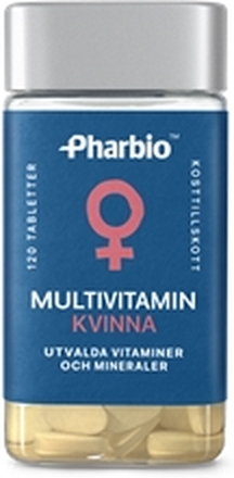 Pharbio Multivitamin Kvinna 120 kpl