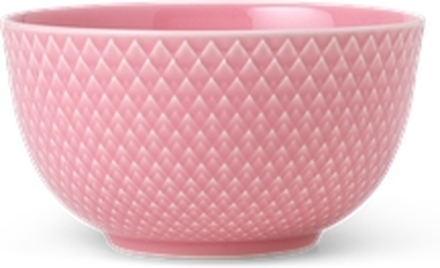 Lyngby Rhombe Color Skål 11cm Rosa