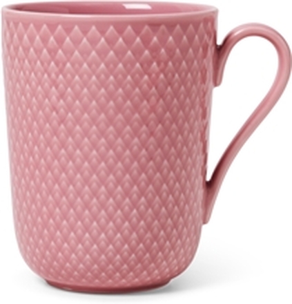 Rhombe Color Mugg m handtag 33cl Rosa