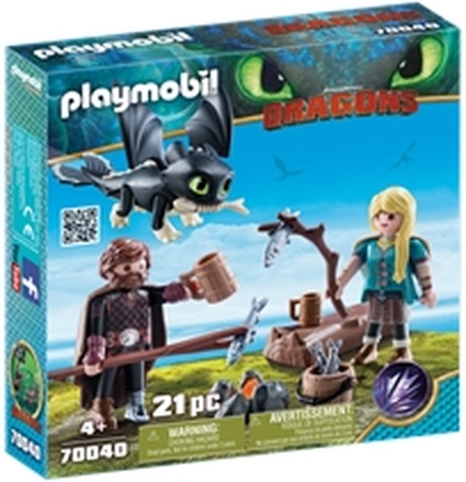 70040 Playmobil Hicke och Astrid med drakunge