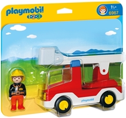 6967 Playmobil 1.2.3 Brandvagn med Stege