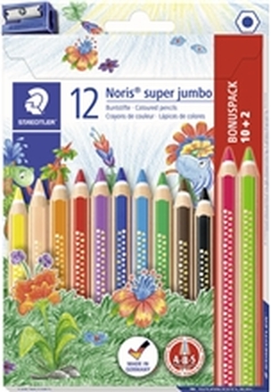 Färgblyertspenna Super Jumbo 12-pack