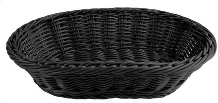 Brödkorg, 29X18,5 cm, polypropylen tråd, svart
