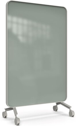 Frame Mobile, dubbelsidig glasskrivtavla, 120x196 cm, Frank, grå ram