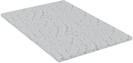 Bordsskiva, högtryckslaminat, 120x70 cm, 20,7 mm, vit marmor