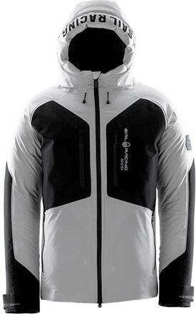 Sail Racing Pole Down Jacket Spray White