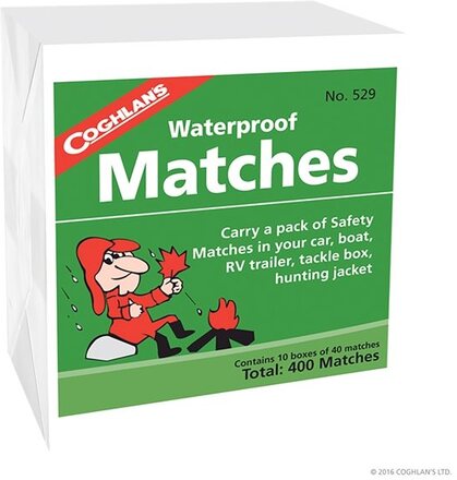 Coghlans Waterproof Matches,10-pack