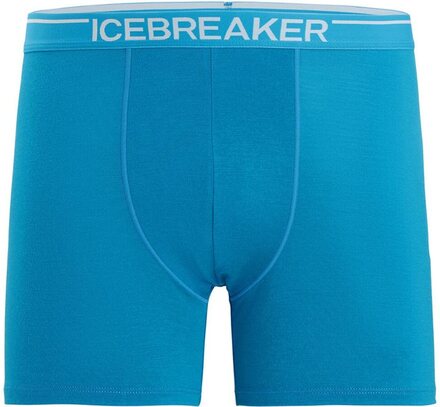 Icebreaker Anatomica Boxers Mens Geo Blue