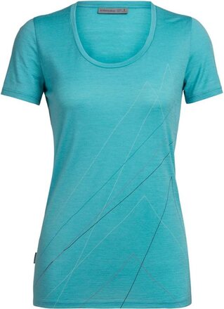 Icebreaker Tech Lite Scoop Pinnacle SS Top Women