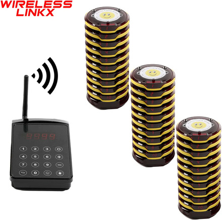 Wirelesslinkx Restaurant Pager Waterproof Breakproof Wireless Calling Dining Hall Guest Customer Pager For Food Court Office