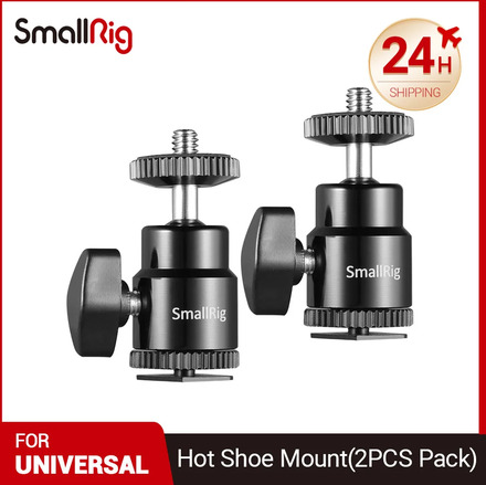 SmallRig Video Metall Mini Ball Kopf Kalt/Hot Shoe Mount w/ 1/4 "Schraube Unterstützung Halterung fr