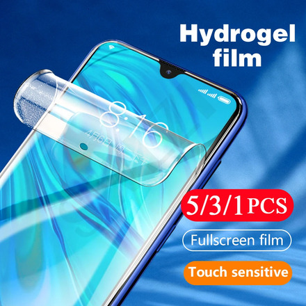 5/3/1Pcs 9D protective film for huawei p smart 2021 2020 S Z pro plus 2019 2018 hydrogel film Not Glass phone screen protector