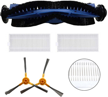 Dust Filter Accessory Set,Spare Parts Kit For Hosome G9070 2000 Side Brush Roller Brush Spare Parts Kit Household Cleaning Tool