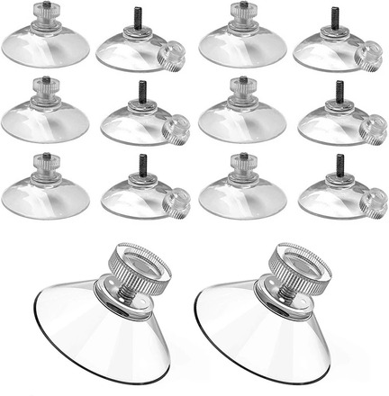 5/3/2/1Pcs Clear Sucker Suction Cups Mushroom Head Strong Vacuum Suckers Hooks Hanger For Window Decoration Wedding Car Glass