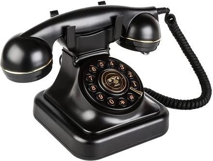 Retro Landline Telephone,Old Fashioned Vintage Landline Phones With Classic Metal Bell Retro Telephone For Home Office
