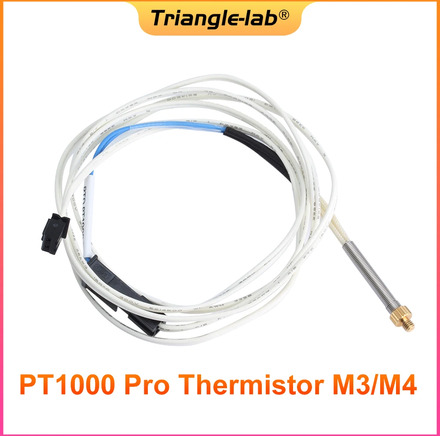 Trianglelab PT1000 Pro Thermistor Cartridge M3 M4 Screw Temperature Sensor High temPerature 450℃ 3D Printer