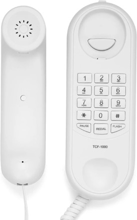N80D TCF1000 Fixed Landline Telephone Wall Phone with Mute, , and Redial Functions with Redial and Functions
