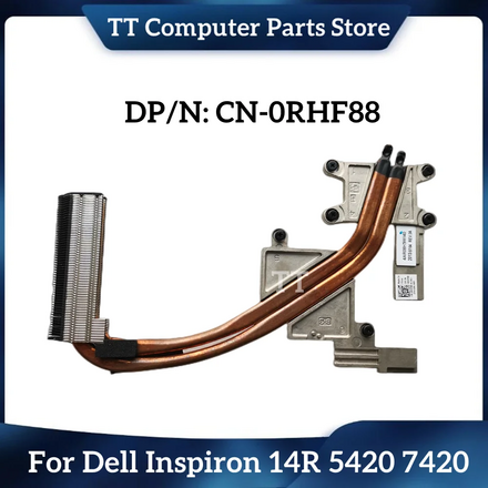 TT NEW Original Heatsink For Dell Inspiron 14R 5420 7420 Thermal Module 0RHF88 RHF88 CN-0RHF88 Fast Ship