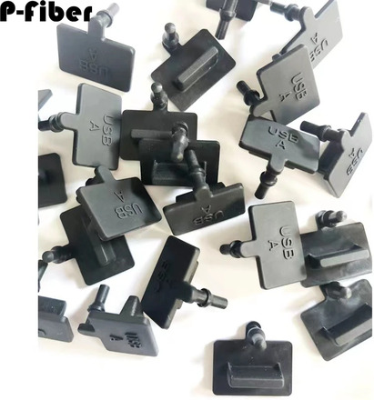 100pcs USB A dust plug silicone computer USB port charging port rubber cap Android USB protective cover