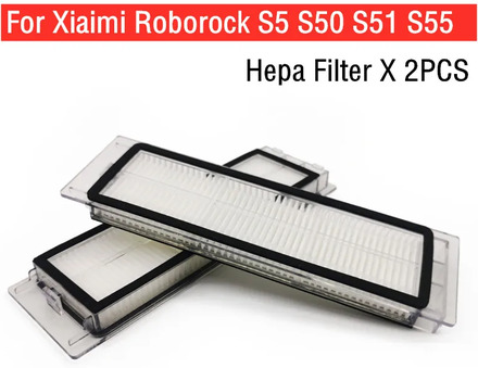 Hepa Filter For Xiaomi Roborock S5 S50 S51 S55 S6 S5 Max S6 MaxV S6 Pure Replacement Vacuum Sweeper Washable Filter Spare Part